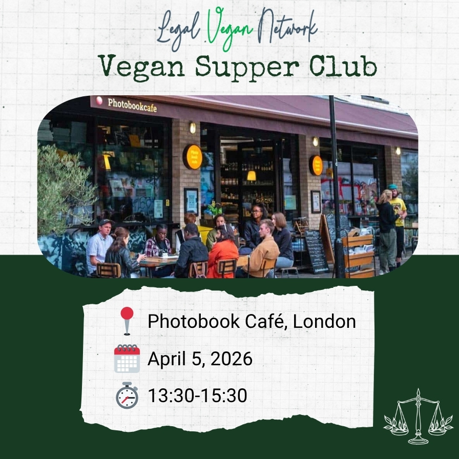 poster for Vegan supper club event hosted by LVN on April 05, 2026