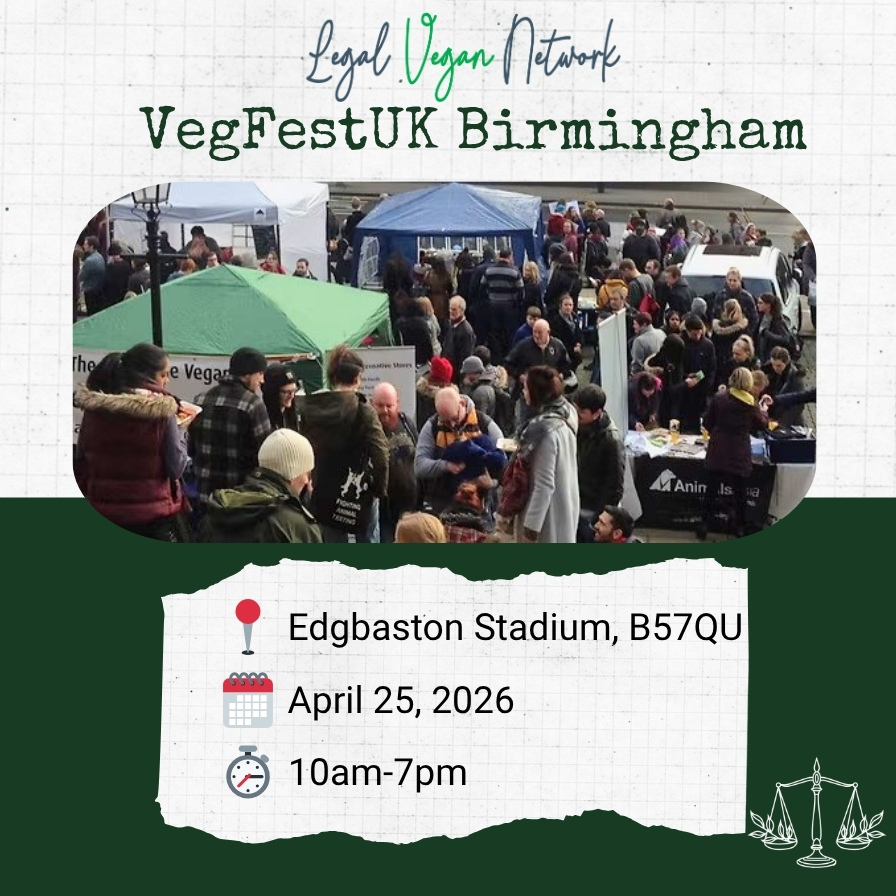 Poster for VegFest Birmingham on April 26, 2026