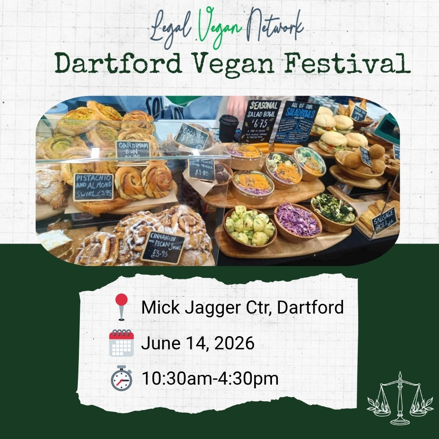 Poster for June 14, Dartford Vegan Festival