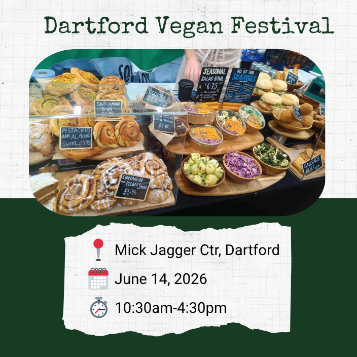 Poster for June 14, Dartford Vegan Festival