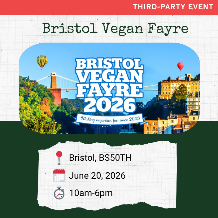 Poster for vegan fairy Bristol