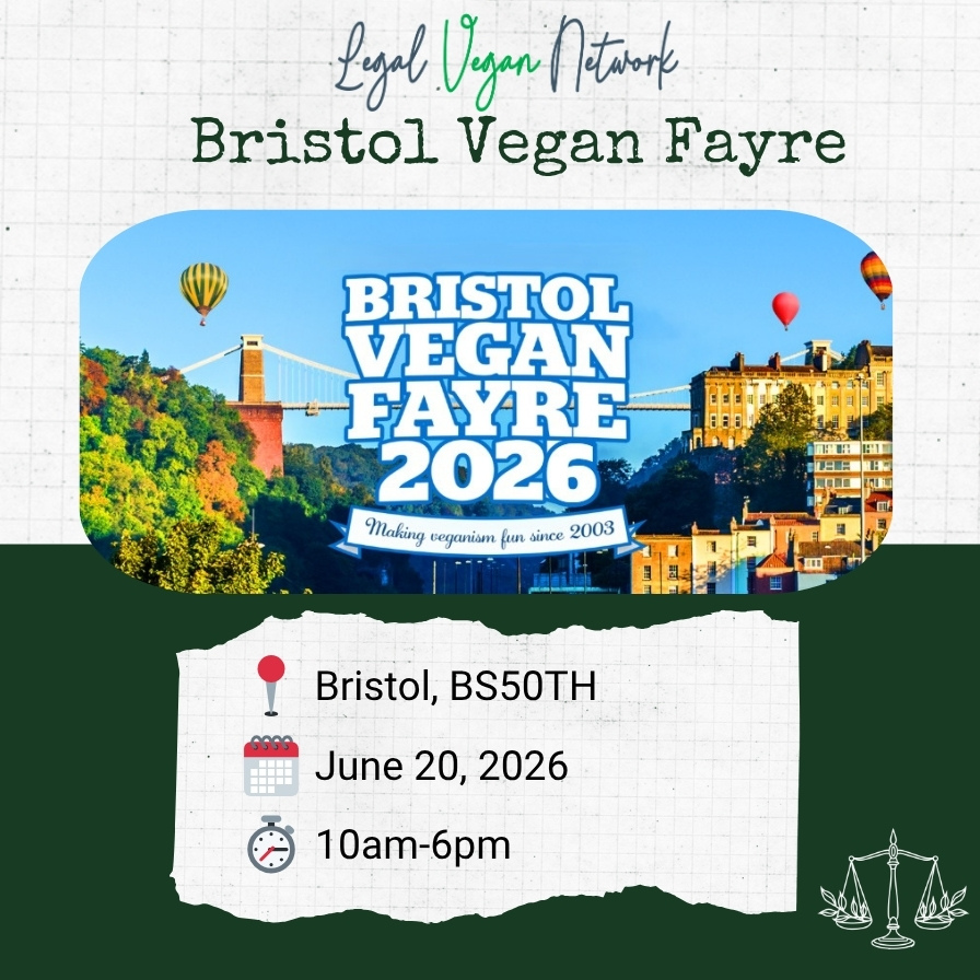 Poster for June 20, Bristol Vegan Fayre