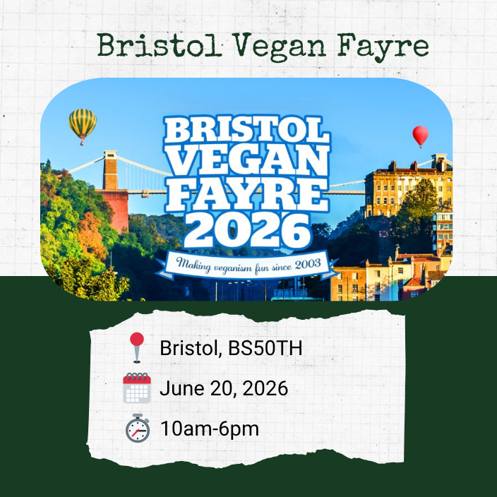 Poster for vegan fairy Bristol