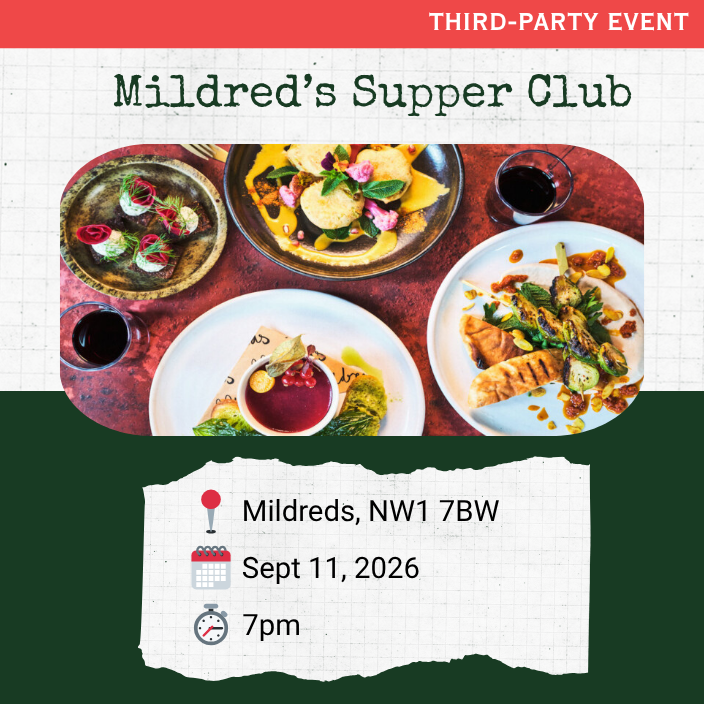 Poster for Sept 11 Mildreds Supper Club