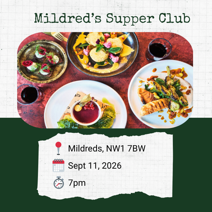 Poster for Sept 11 Mildreds Supper Club
